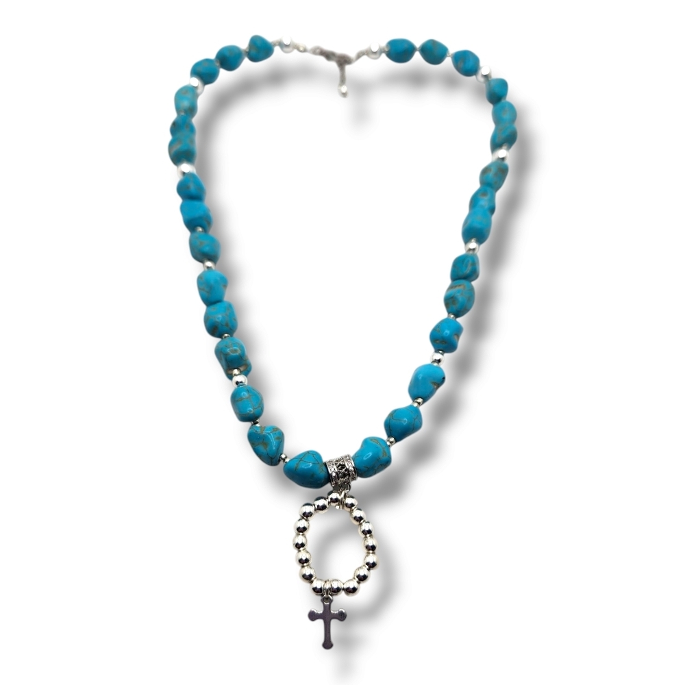 Blessed Path Turquoise Necklace - Picture 2 of 5